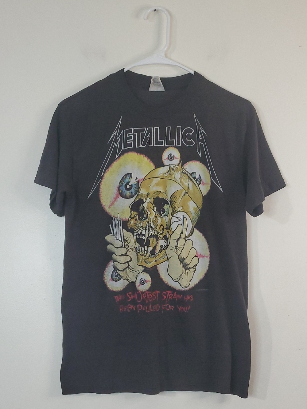 Vintage 1988 Metallica Shortest Straw Has Been Pulled For You Band T-Shirt Lg